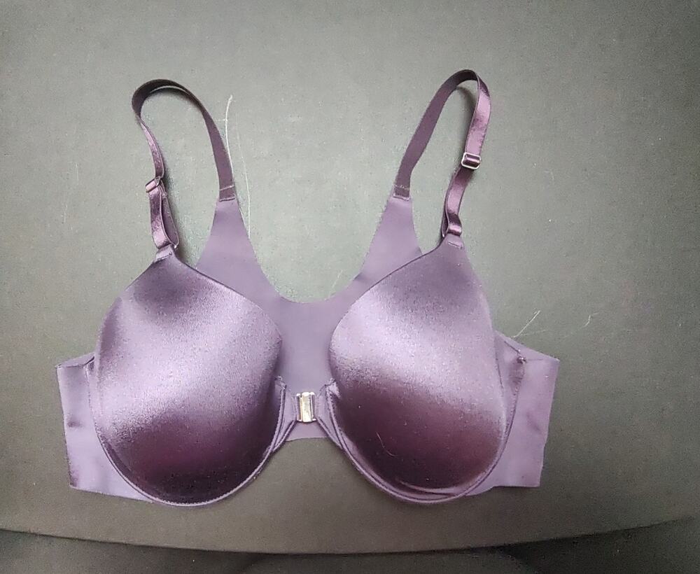 Soma 36C Purple "Vanishing Back Full Coverage" Underwire Front Closure Bra